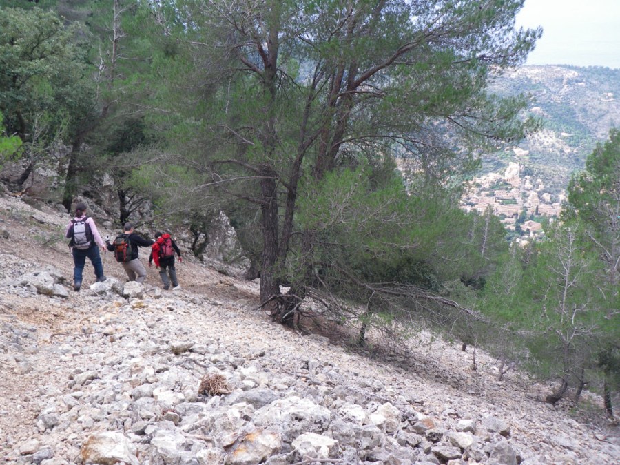 esquiando por la pedrera