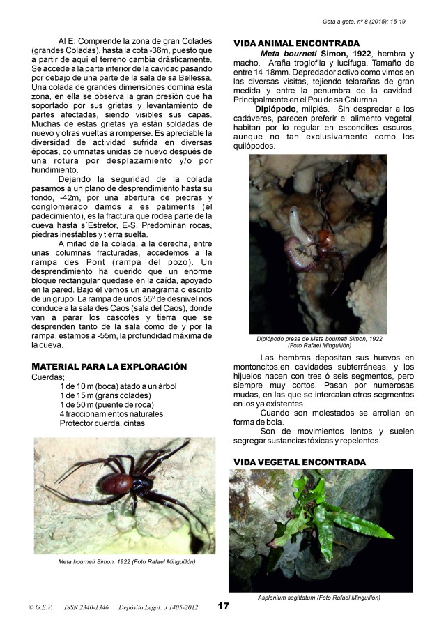 Publicación Cova Raminfort. Por Rafael Minguillón