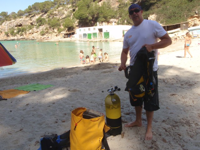 Limpieza fondo marino Cala Pi