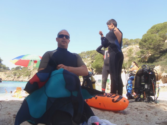 Limpieza fondo marino Cala Pi