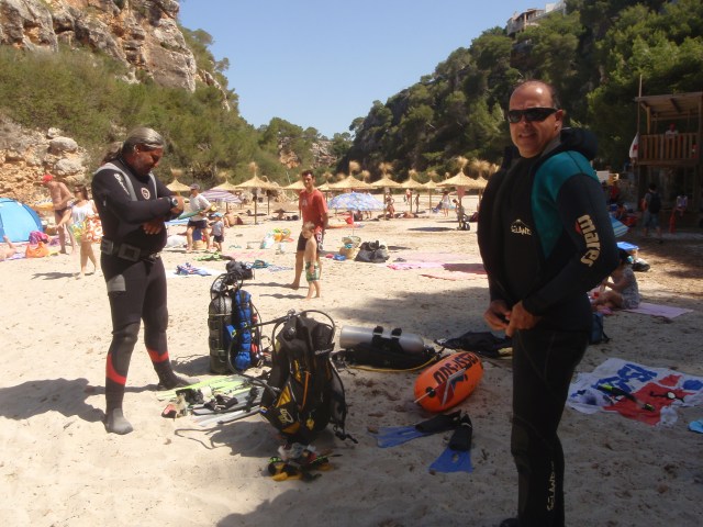 Limpieza fondo marino Cala Pi