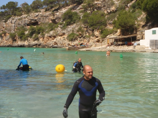 Limpieza fondo marino Cala Pi