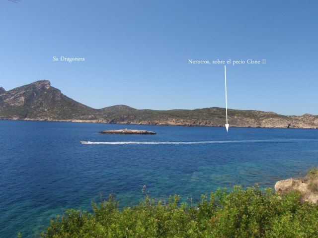 sa Dragonera y  pecio Cisne II