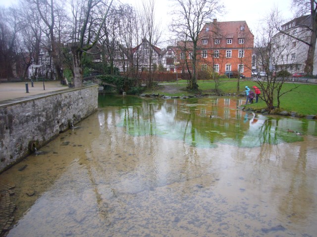 nacimiento del río Pader, el más corto de alemania