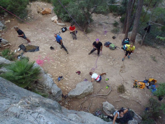 Escalando en Andratx.  Foto: Rafael Minguillón  BTTersMallorca.